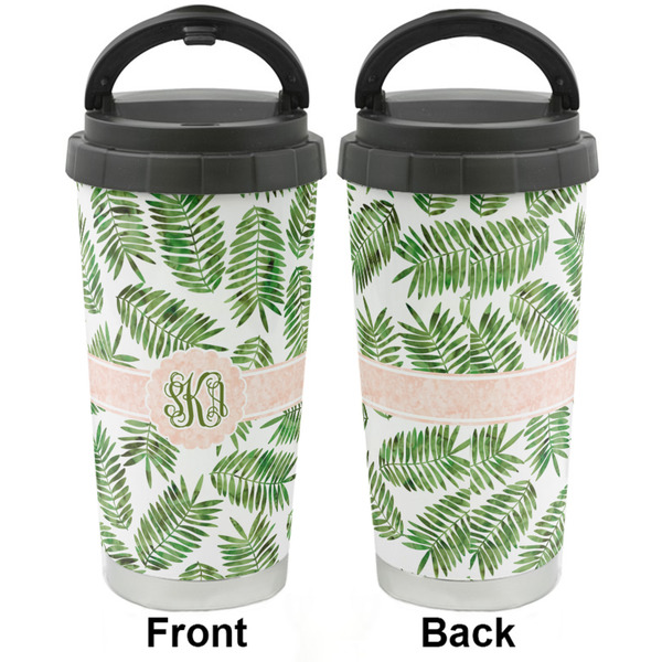 Tropical Leaves Stainless Steel Travel Cup - Apvl