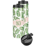 Tropical Leaves Stainless Steel Skinny Tumbler (Personalized)