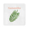Tropical Leaves Standard Cocktail Napkins - Front View