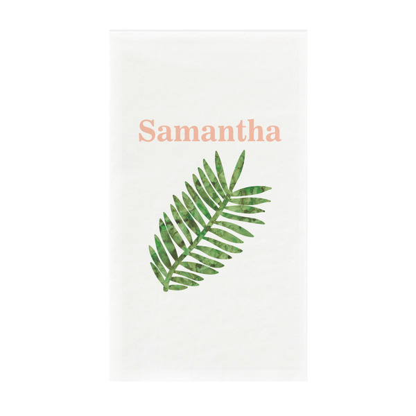 Custom Tropical Leaves Guest Towels - Full Color - Standard (Personalized)