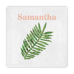 Tropical Leaves Decorative Paper Napkins (Personalized)