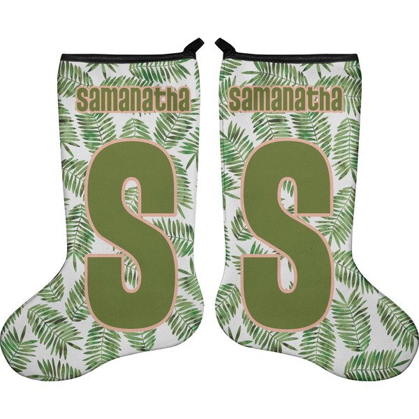 Tropical Leaves Stocking - Double-Sided - Approval