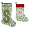 Tropical Leaves Stockings - Side by Side compare
