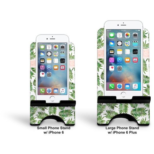 Tropical Leaves Stylized Phone Stand - Comparison