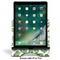 Tropical Leaves Stylized Tablet Stand - Front with ipad