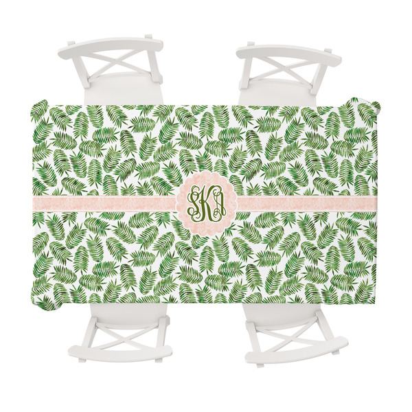 Custom Tropical Leaves Tablecloth - 58"x102" (Personalized)