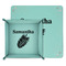 Tropical Leaves Teal Faux Leather Valet Trays - PARENT MAIN