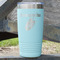 Tropical Leaves 20 oz Stainless Steel Tumbler - Teal - Double Sided (Personalized)