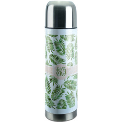 Tropical Leaves Stainless Steel Thermos (Personalized)