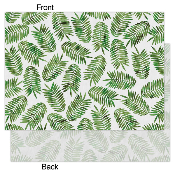 Tropical Leaves Tissue Paper - Heavyweight - Large - Front & Back