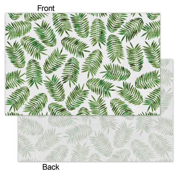 Tropical Leaves Tissue Paper - Heavyweight - Small - Front & Back