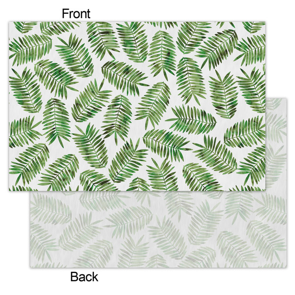 Tropical Leaves Tissue Paper - Lightweight - Small - Front & Back
