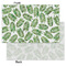 Tropical Leaves Tissue Paper - Lightweight - Small - Front & Back