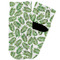 Tropical Leaves Toddler Ankle Socks - Single Pair - Front and Back