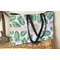 Tropical Leaves Tote w/Black Handles - Lifestyle View