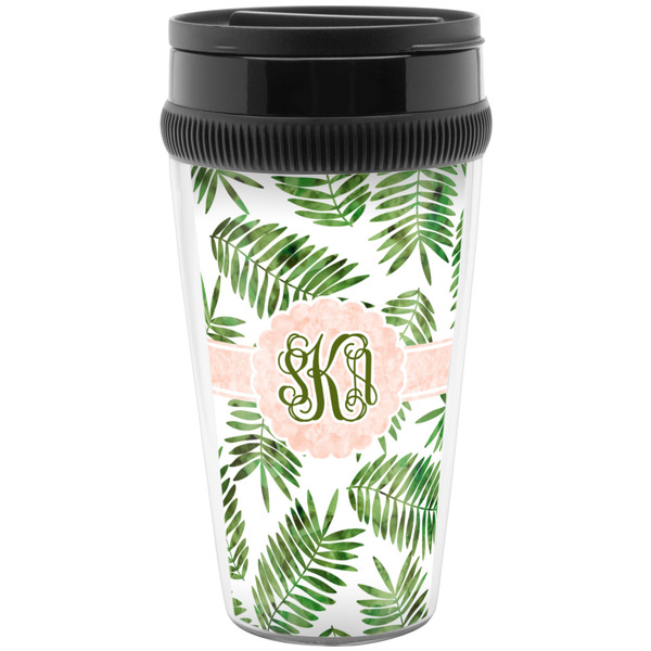 Custom Tropical Leaves Acrylic Travel Mug without Handle (Personalized)