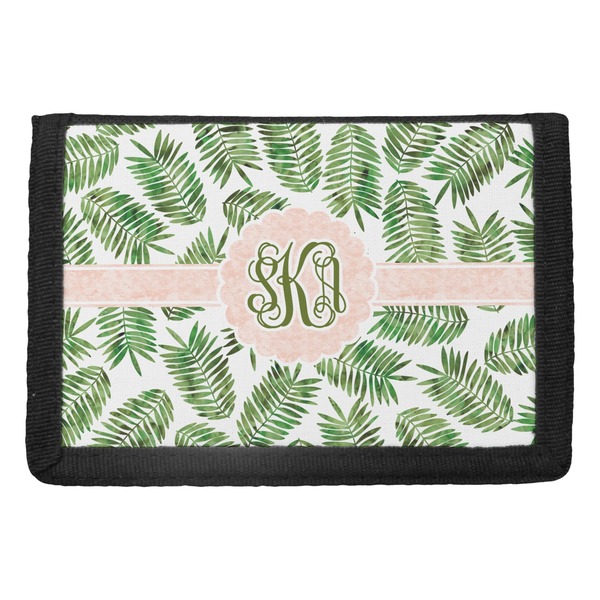 Custom Tropical Leaves Trifold Wallet (Personalized)