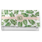Tropical Leaves Vinyl Checkbook Cover (Personalized)