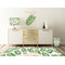 Tropical Leaves Wall Graphic Decal Wooden Desk