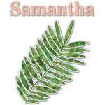 Tropical Leaves Graphic Decal - XLarge (Personalized)