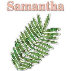 Tropical Leaves Graphic Decal - Large (Personalized)