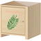 Tropical Leaves Wall Graphic on Wooden Cabinet