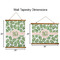 Tropical Leaves Wall Hanging Tapestries - Parent/Sizing