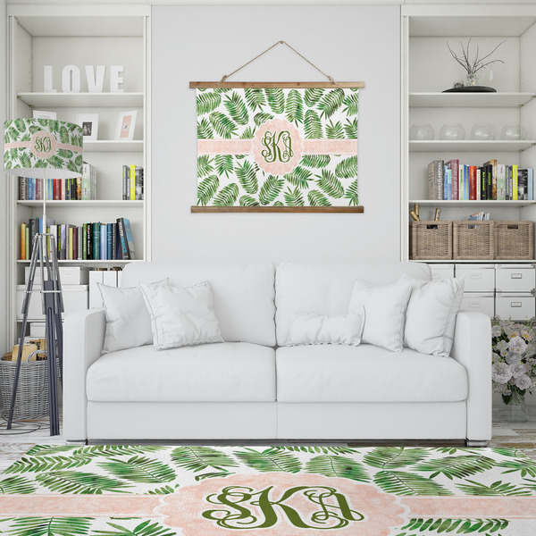 Tropical Leaves Wall Hanging Tapestry - IN CONTEXT