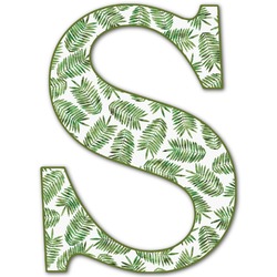 Tropical Leaves Letter Decal - Large (Personalized)