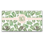 Tropical Leaves Wall Mounted Coat Rack (Personalized)