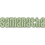 Tropical Leaves Name/Text Decal - Large (Personalized)
