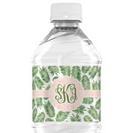 Tropical Leaves Water Bottle Labels - Custom Sized (Personalized)