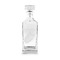 Tropical Leaves Whiskey Decanter - 30oz Square - FRONT