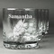 Tropical Leaves Whiskey Glasses (Set of 4) (Personalized)