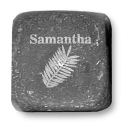 Tropical Leaves Whiskey Stone Set - Set of 9 (Personalized)