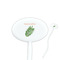 Tropical Leaves Oval Plastic Stir Sticks (Personalized)