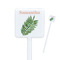 Tropical Leaves Square Plastic Stir Sticks (Personalized)