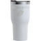 Tropical Leaves White RTIC Tumbler - Front