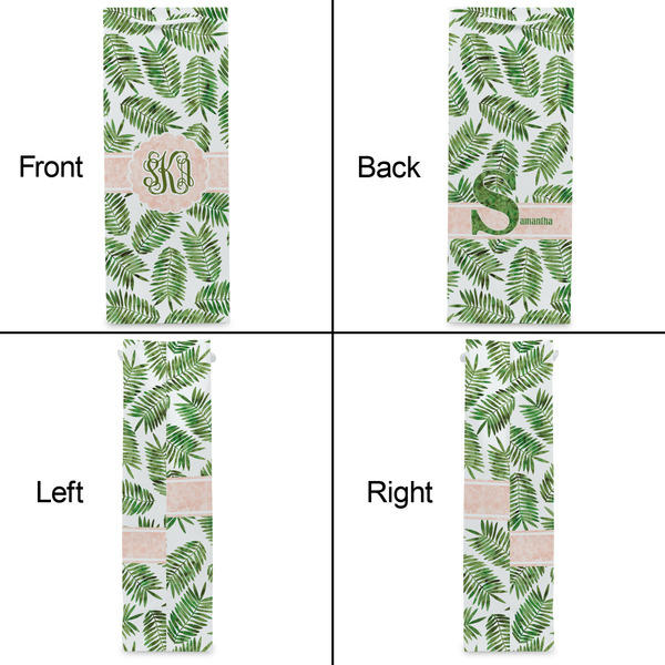 Tropical Leaves Wine Gift Bag - Matte - Approval