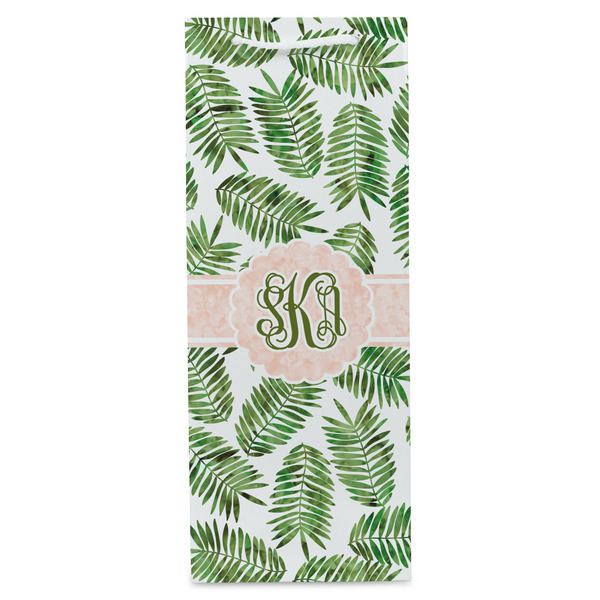 Tropical Leaves Wine Gift Bag - Matte - Front