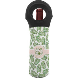 Tropical Leaves Wine Tote Bag (Personalized)