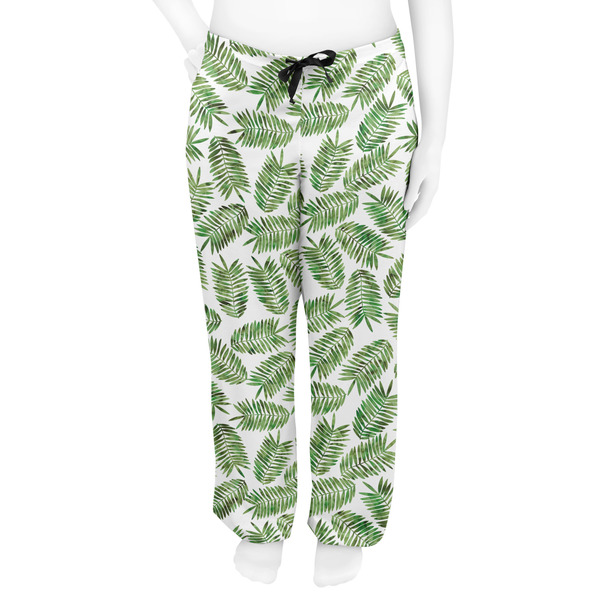Tropical Leaves Women's Pj on model - Front