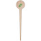 Tropical Leaves Wooden 4" Food Pick - Round - Single Pick