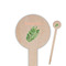 Tropical Leaves Round Wooden Food Picks (Personalized)
