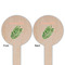 Tropical Leaves Wooden 6" Food Pick - Round - Double Sided - Front & Back