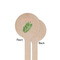 Tropical Leaves Wooden 7.5" Stir Stick - Round - Single Sided - Front & Back