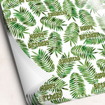 Tropical Leaves Wrapping Paper Sheets - Single-Sided - 20" x 28" (Personalized)