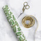 Tropical Leaves Wrapping Paper Roll - Matte - In Context