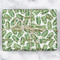 Tropical Leaves Wrapping Paper Roll - Matte - Wrapped Box