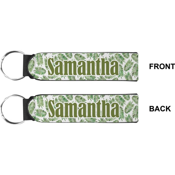 Tropical Leaves Wristlet (Front + Back)